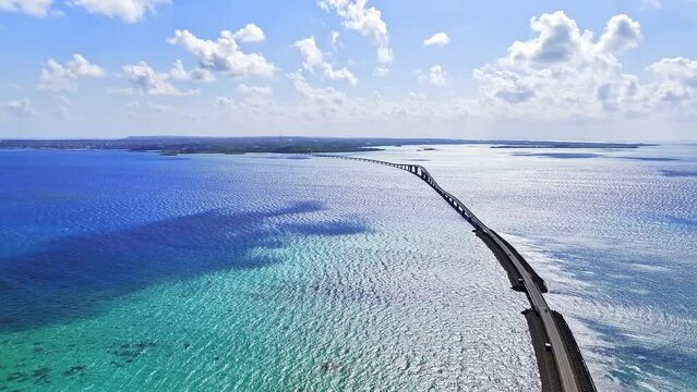沖縄 宮古島 伊良部大橋 4Kドローン