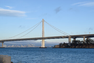 Fototapeta na wymiar Bay Bridge in San Francisco, CA.