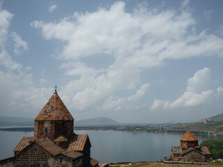 Sevanavank , a monastery on the northwestern shore of Lake Sevan, Geharkunik Province, Armenia