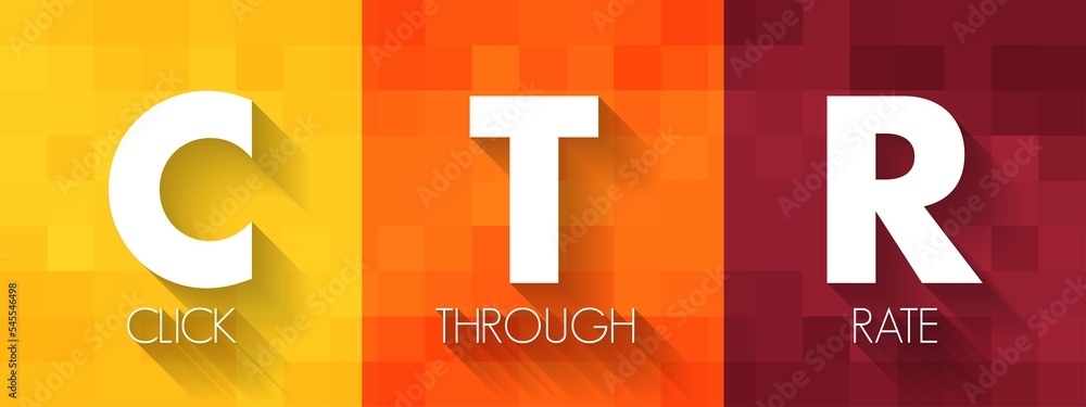 Poster ctr click-through rate - ratio of users who click on a specific link to the number of total users wh
