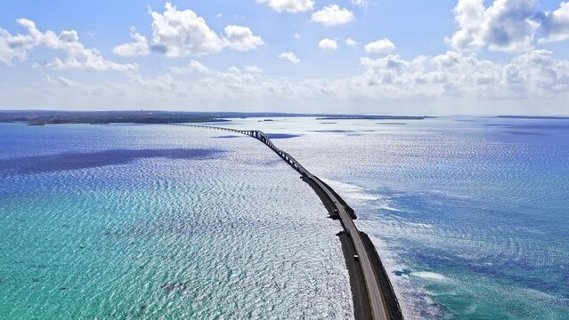 沖縄 宮古島 伊良部大橋 4Kドローン