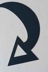 large black paper arrow