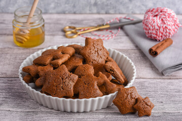 Homemade Christmas ginger cookies