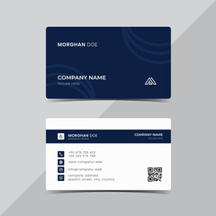 modern blue business card design template