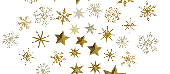 stars. Confetti celebration, Falling golden abstract decoration for party, birthday celebrate,
