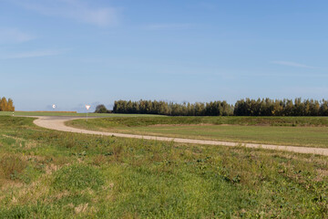 A country road without asphalt or gravel