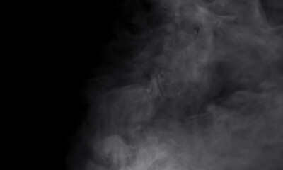 volumetric  smoke on black background