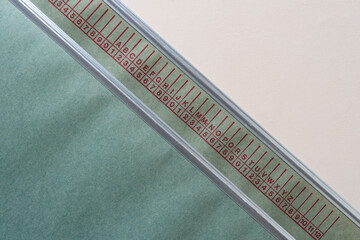 vintage hanging folder with alphanumeric markers (on inside)