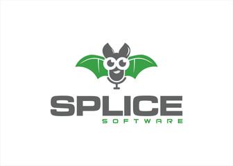 bat animal logo mascot gaming technology