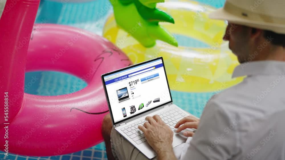 Aufkleber using online shopping ecommerce website