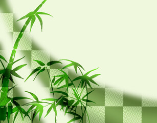 モダンな竹と和風背景