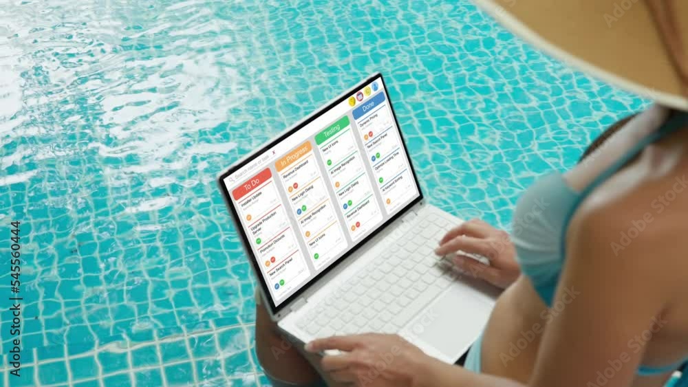 Aufkleber Project Manager Using Agile Software