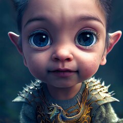 Portrait of an Elf Child
