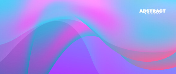 Abstract gradient wave shape multiverse banner background