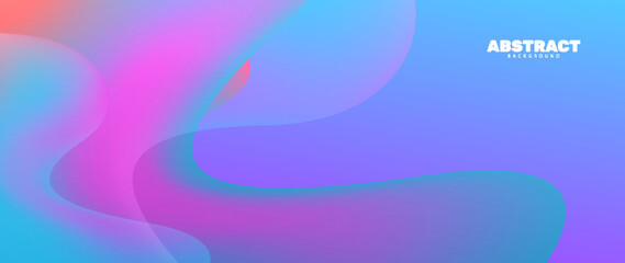 Abstract gradient wave shape multiverse banner background
