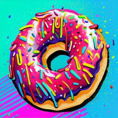 Foto op Plexiglas Pop Art Donut © Elka