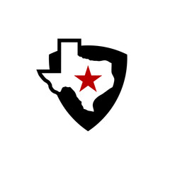 simple texas shield logo