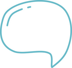 Blank empty speech bubbles