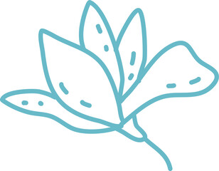 Botanical floral hand drawn