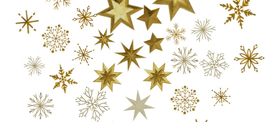 Festive christmas card. Isolated illustration white background.