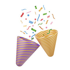 Obraz premium party fireworks isolated. fireworks icon, celebration. 3d illustration PNG file
