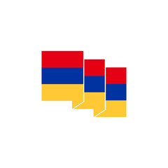 Armenia independence day vector icon set sign symbol