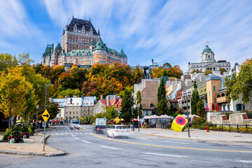 Fototapeta premium the emblem of the old city of Quebec, the Château Frontenac