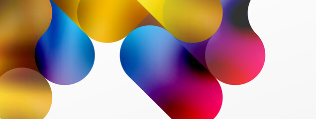 Round shapes and circle geometric abstract background. Vector Illustration For Wallpaper, Banner, Background, Card, Book Illustration, landing page