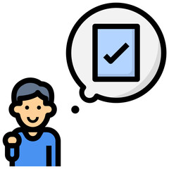 auditor filled outline style icon