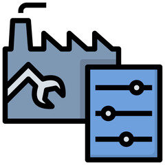 control filled outline style icon