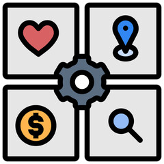 data filled outline style icon