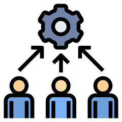 focus filled outline style icon