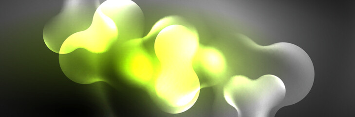 Magic neon glowing lights abstract background wallpaper design, vector illustration