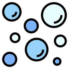 raindrop filled outline style icon