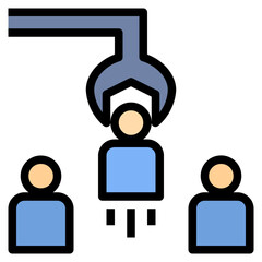 selection filled outline style icon