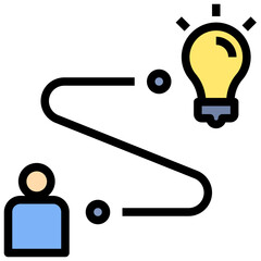strategy filled outline style icon