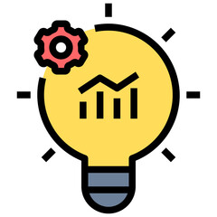 strategy filled outline style icon