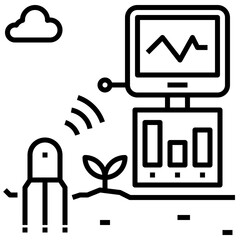 air outline style icon