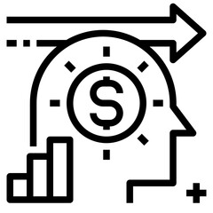 business outline style icon