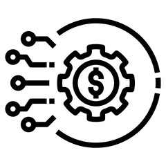 business outline style icon