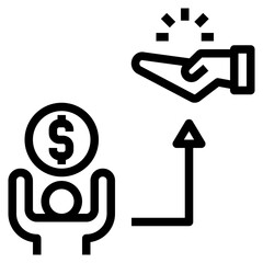 dept outline style icon