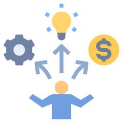 ability flat style icon