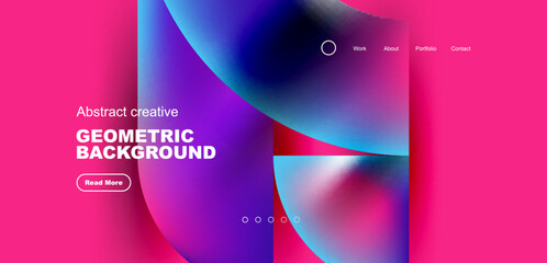 Shiny circles and round elements geometric background. Vector illustration for wallpaper, banner, background, leaflet, catalog, cover, flyer