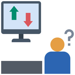 decision flat style icon