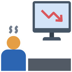 loss flat style icon