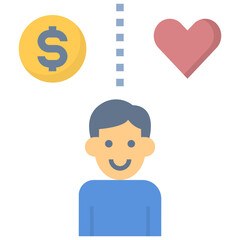 love flat style icon