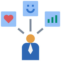 mindset flat style icon