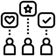 personalized outline style icon