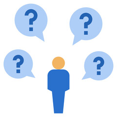 pain point flat style icon