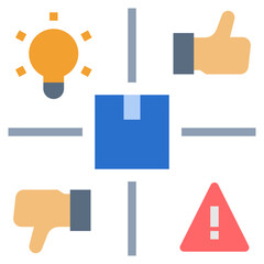 product analysis flat style icon